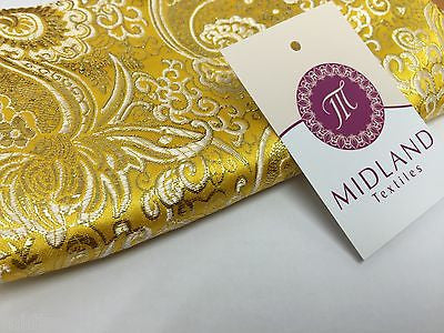 New Paisley Metallic Brocade Fabric 58" wide for Jackets & waistcoats M350 Mtex - Image 44