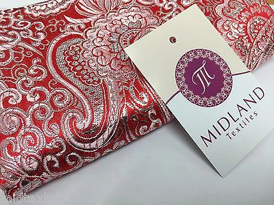 New Paisley Metallic Brocade Fabric 58" wide for Jackets & waistcoats M350 Mtex - Image 45