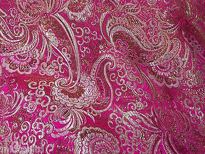 New Paisley Metallic Brocade Fabric 58" wide for Jackets & waistcoats M350 Mtex - Image 46