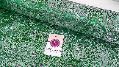 New Paisley Metallic Brocade Fabric 58" wide for Jackets & waistcoats M350 Mtex - Image 50