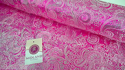 New Paisley Metallic Brocade Fabric 58" wide for Jackets & waistcoats M350 Mtex - Image 51