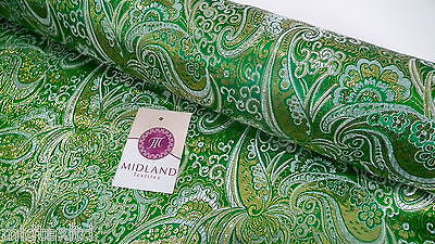 New Paisley Metallic Brocade Fabric 58" wide for Jackets & waistcoats M350 Mtex - Image 56