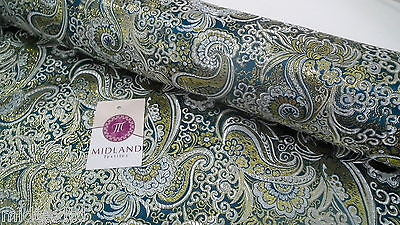 New Paisley Metallic Brocade Fabric 58" wide for Jackets & waistcoats M350 Mtex - Image 57