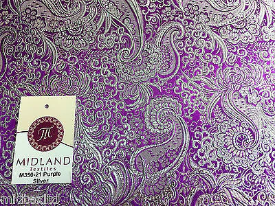 New Paisley Metallic Brocade Fabric 58" wide for Jackets & waistcoats M350 Mtex - Image 60