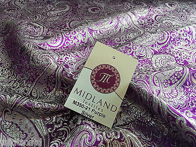 New Paisley Metallic Brocade Fabric 58" wide for Jackets & waistcoats M350 Mtex - Image 63