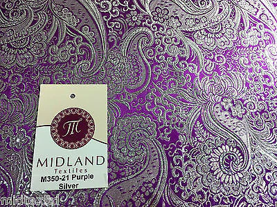 New Paisley Metallic Brocade Fabric 58" wide for Jackets & waistcoats M350 Mtex - Image 64