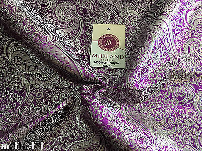 New Paisley Metallic Brocade Fabric 58" wide for Jackets & waistcoats M350 Mtex - Image 65