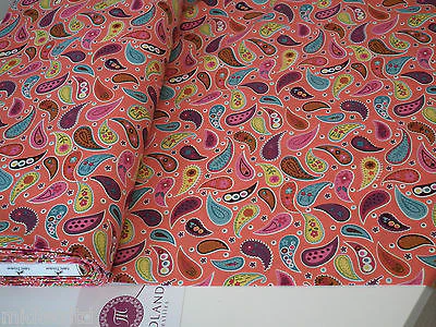Paisley Print 100% Cotton Poplin Fabric, 45" Craft Cotton Wide M25 Mtex - Image 27