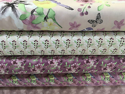 Pink Watercolour Floral 100% Cotton Craft & Patchwork fabric 44" Wide M561 Mtex - Image 4