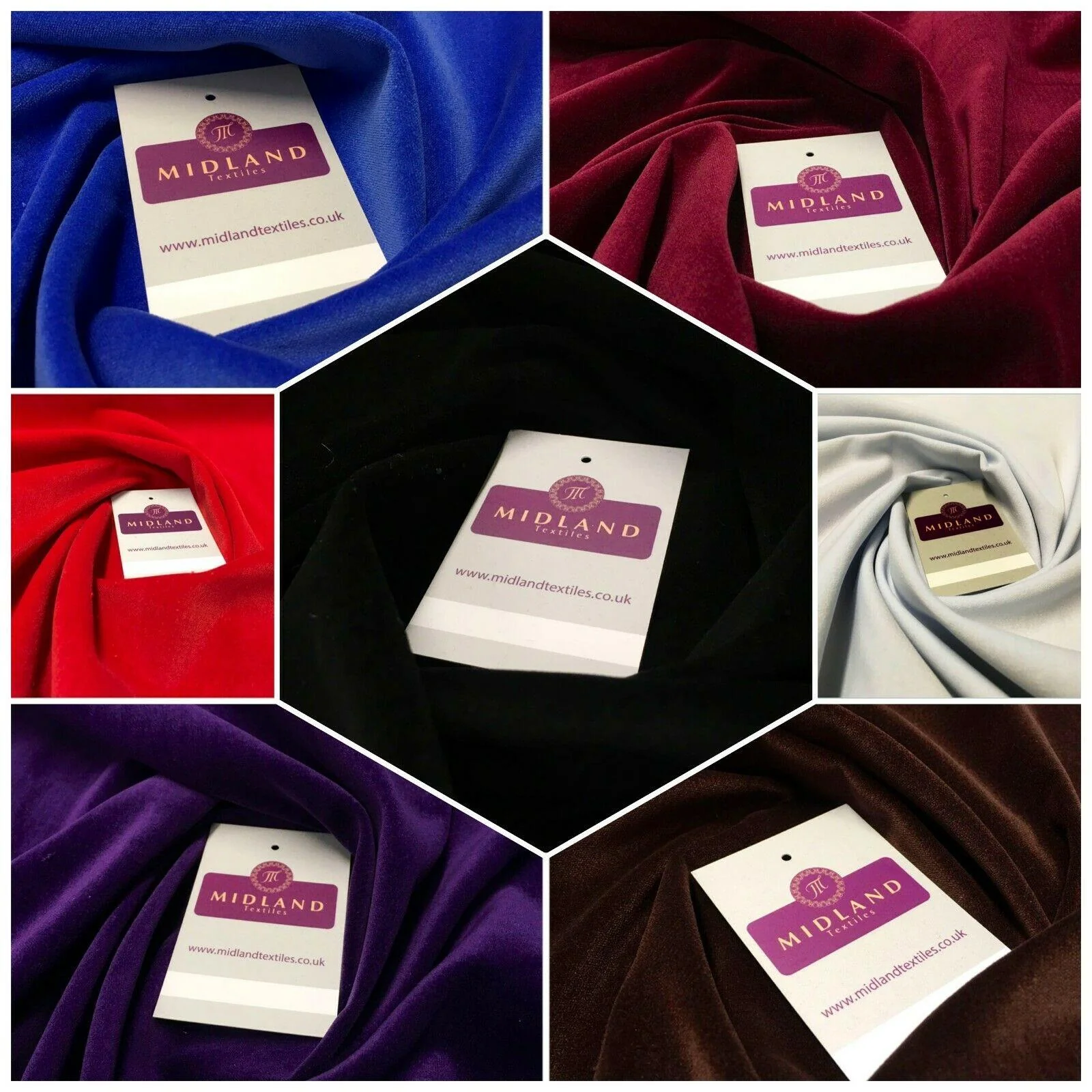 Plain Cotton Velvet ideal for evening & Bridal Fabric 110cm Wide MS1050 Mtex - Image 15