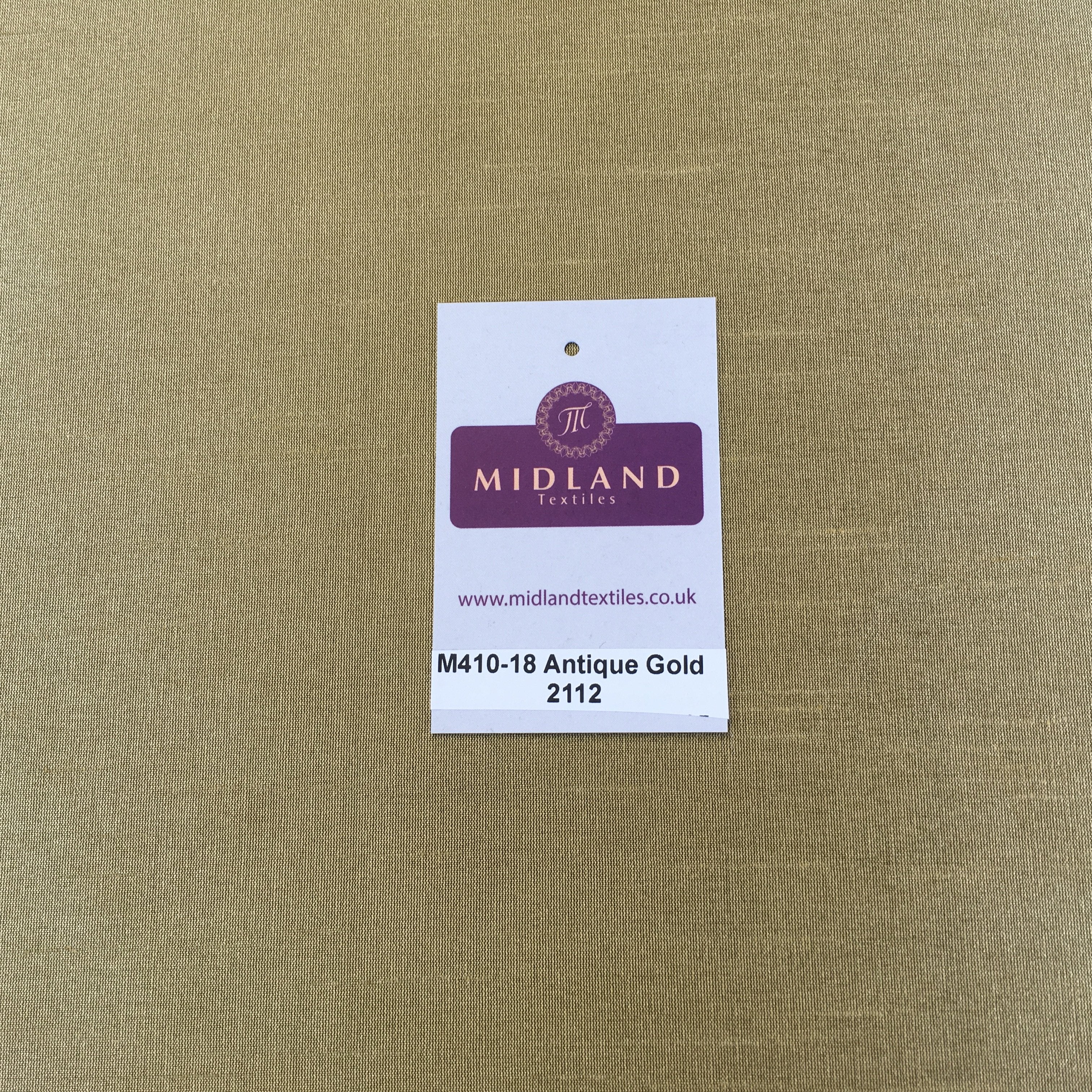 Faux Dupion Raw Silk Fabric - 100% Polyester Plain M410 - Image 108