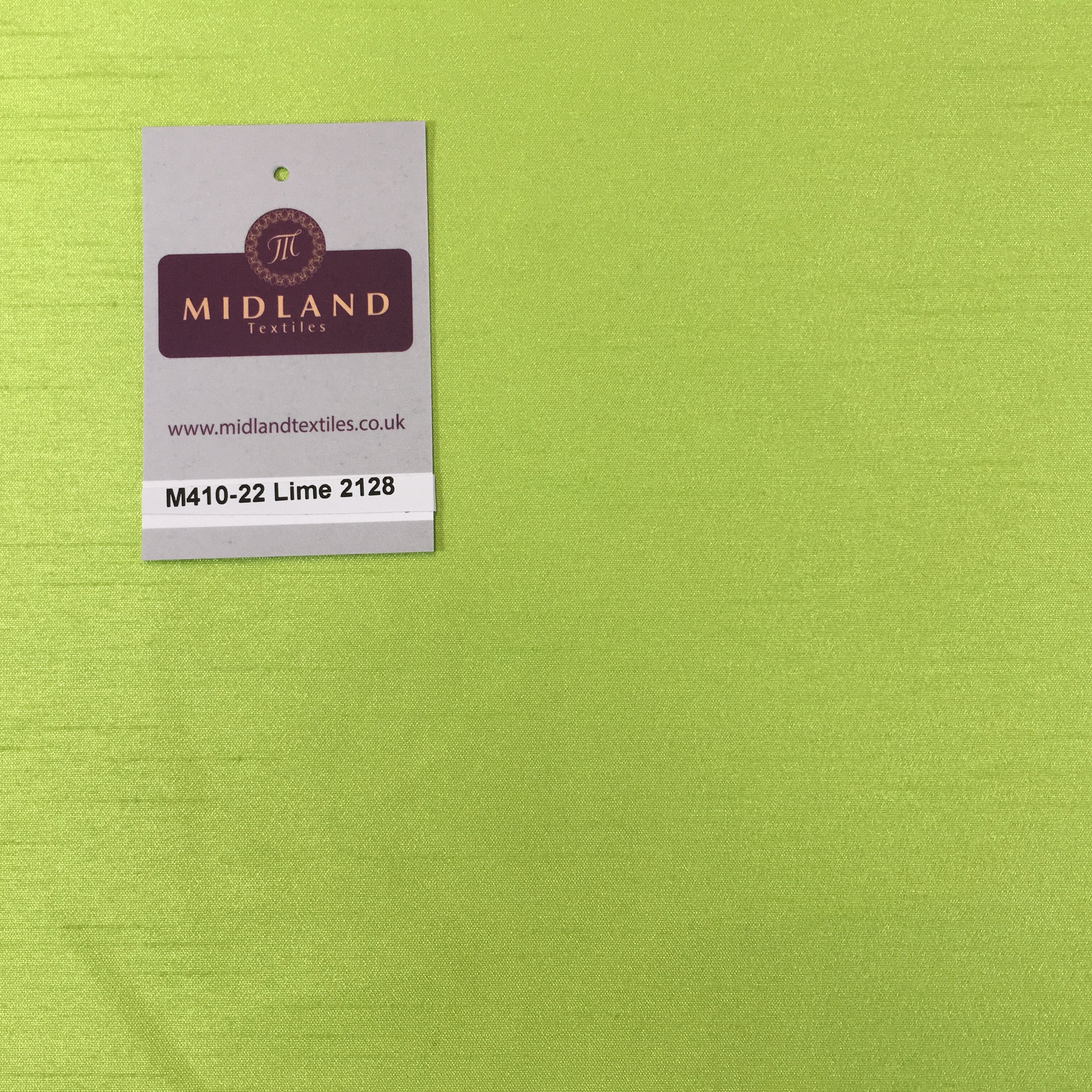 Faux Dupion Raw Silk Fabric - 100% Polyester Plain M410 - Image 112