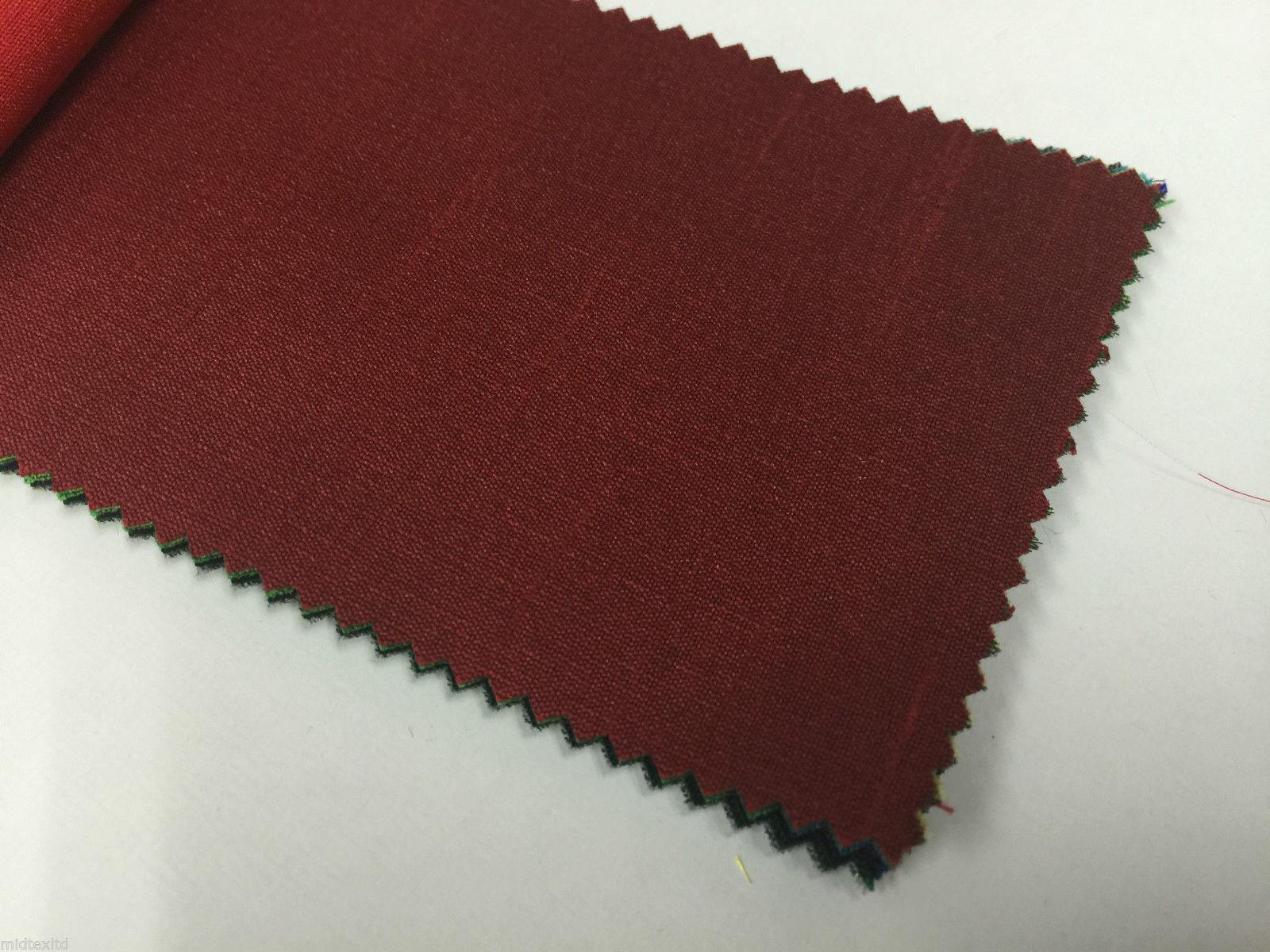 Faux Dupion Raw Silk Fabric - 100% Polyester Plain M410 - Image 31