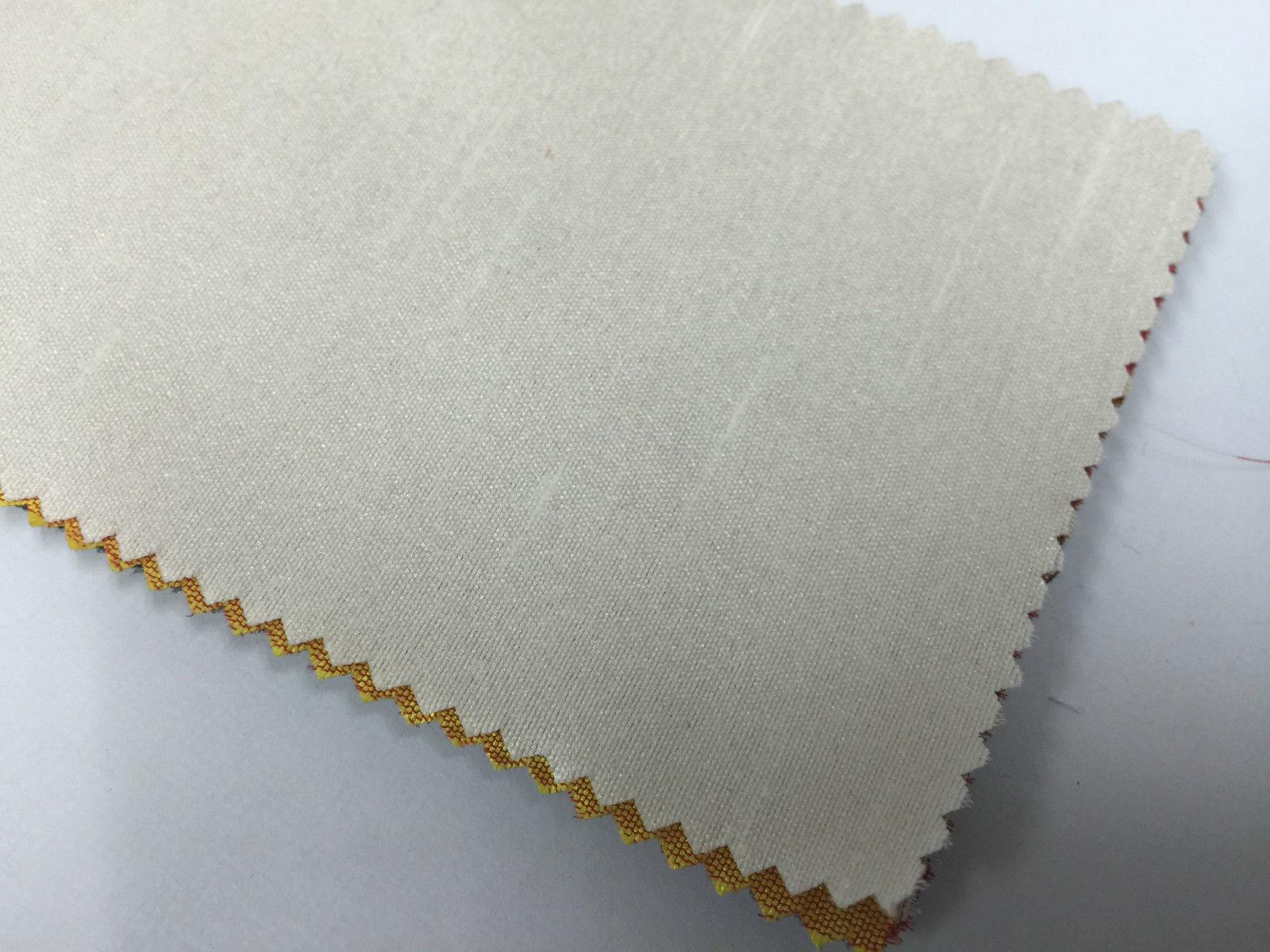 Faux Dupion Raw Silk Fabric - 100% Polyester Plain M410 - Image 47