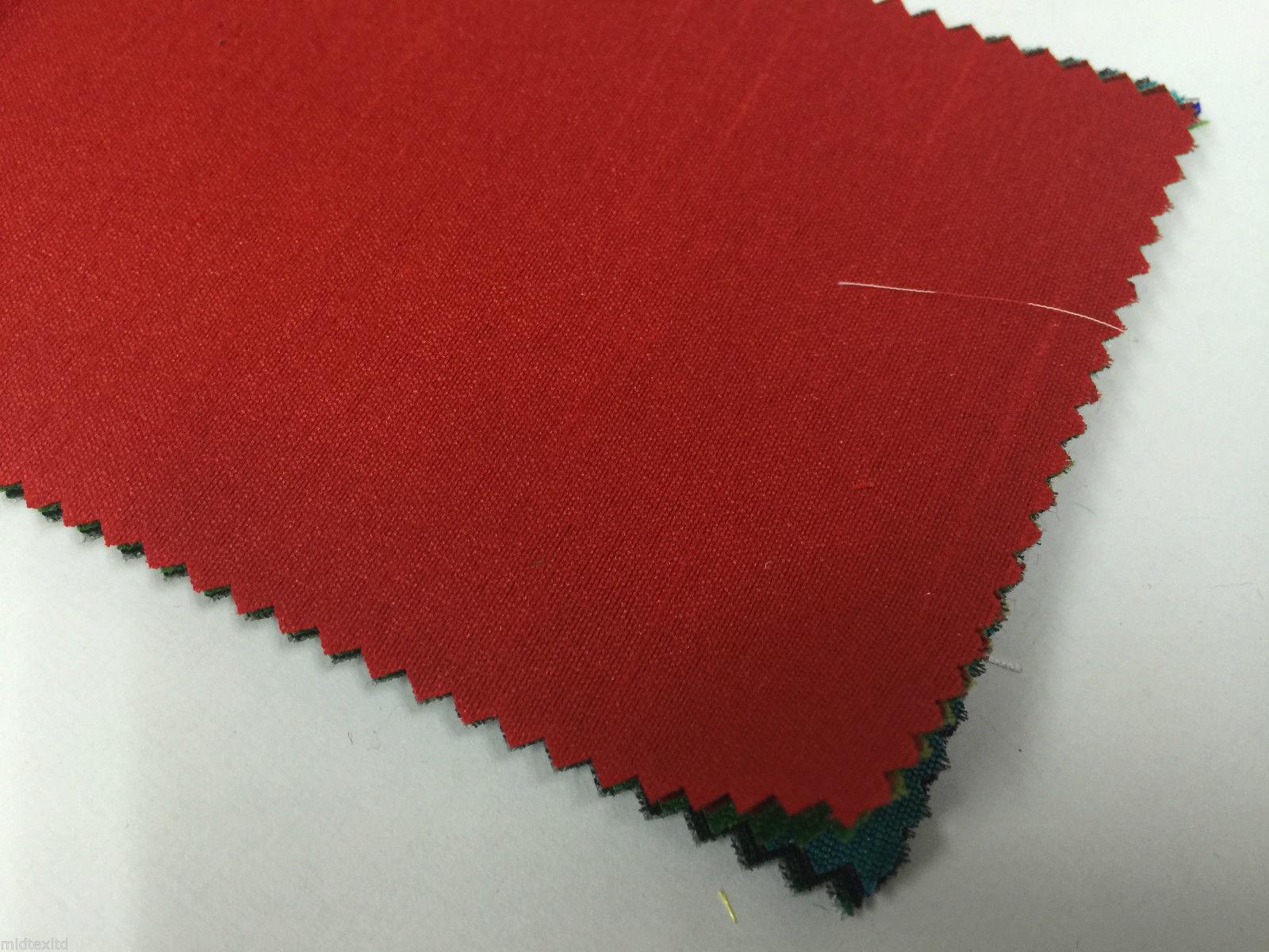 Faux Dupion Raw Silk Fabric - 100% Polyester Plain M410 - Image 74