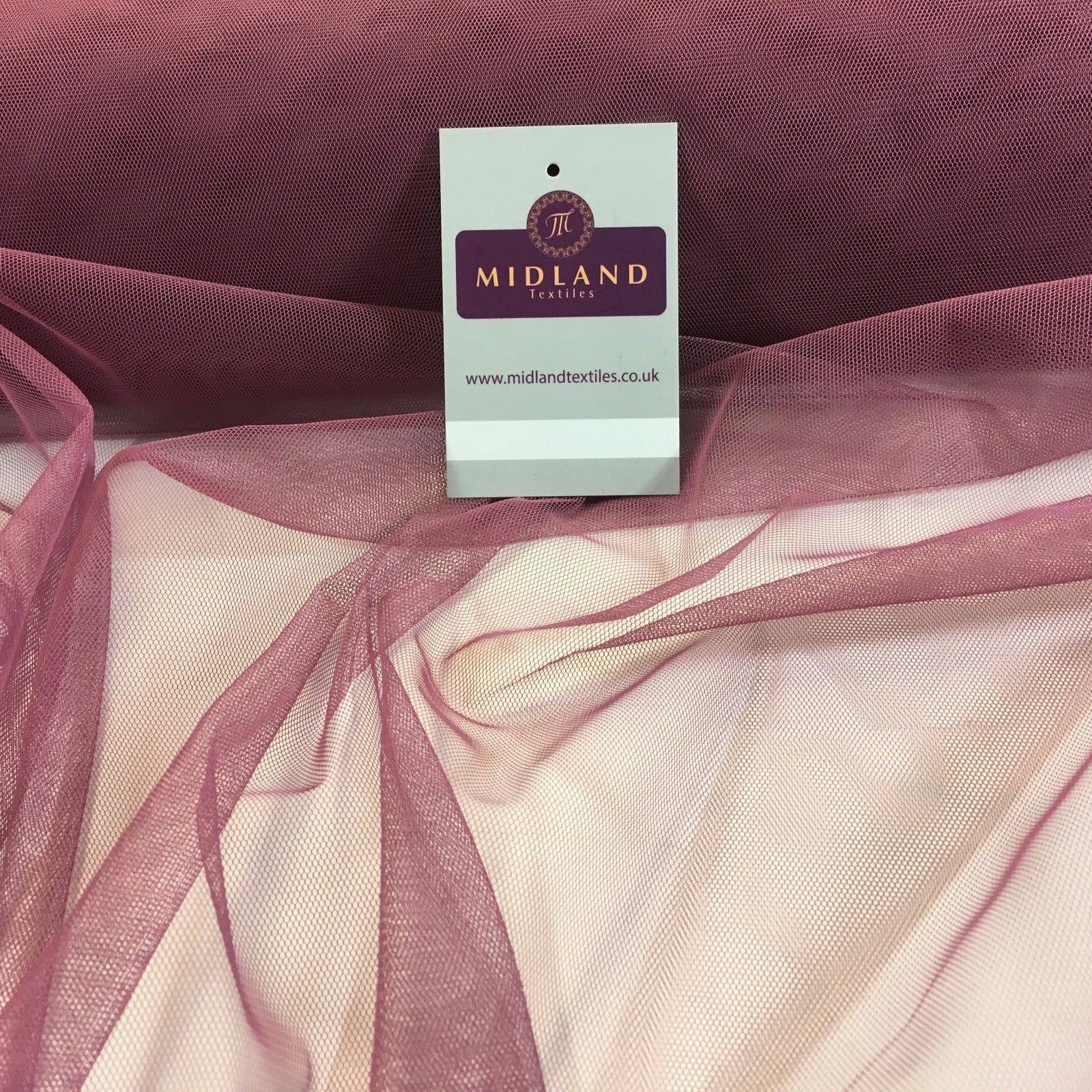 Plain Soft Tulle Dress Net Mesh Bridal Wedding Tutu Fabric 52" wide M506 Mtex - Image 21