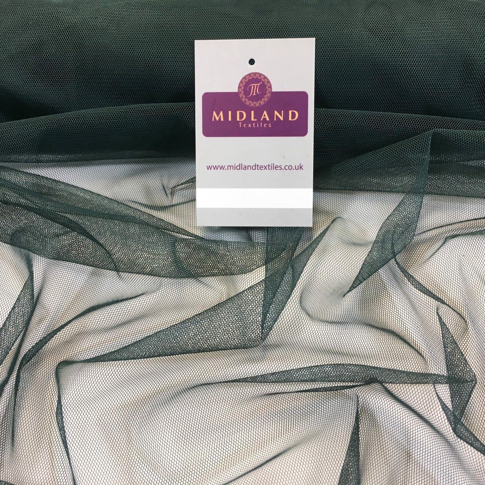 Plain Soft Tulle Dress Net Mesh Bridal Wedding Tutu Fabric 52" wide M506 Mtex - Image 25