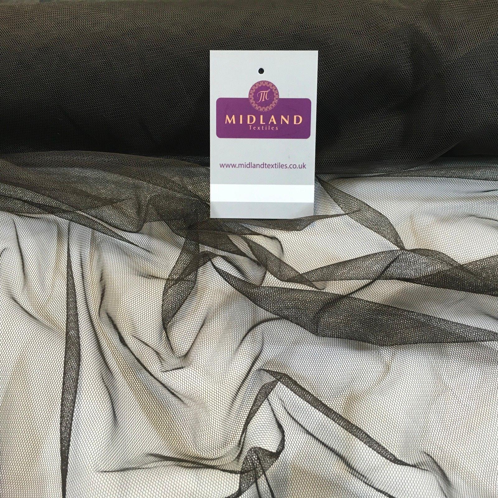 Plain Soft Tulle Dress Net Mesh Bridal Wedding Tutu Fabric 52" wide M506 Mtex - Image 28