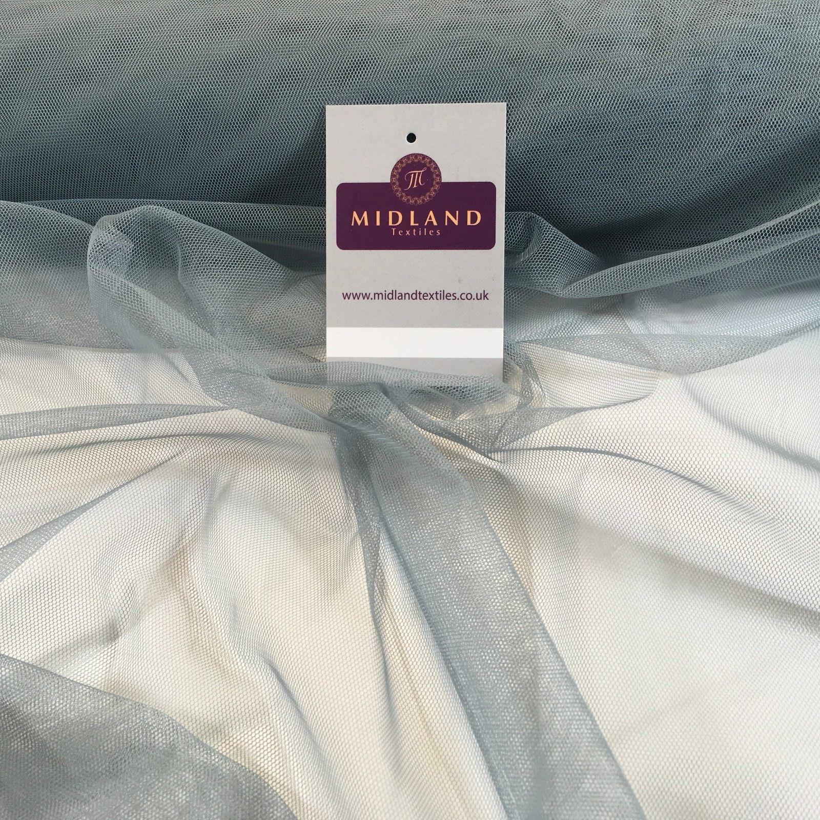 Plain Soft Tulle Dress Net Mesh Bridal Wedding Tutu Fabric 52" wide M506 Mtex - Image 33