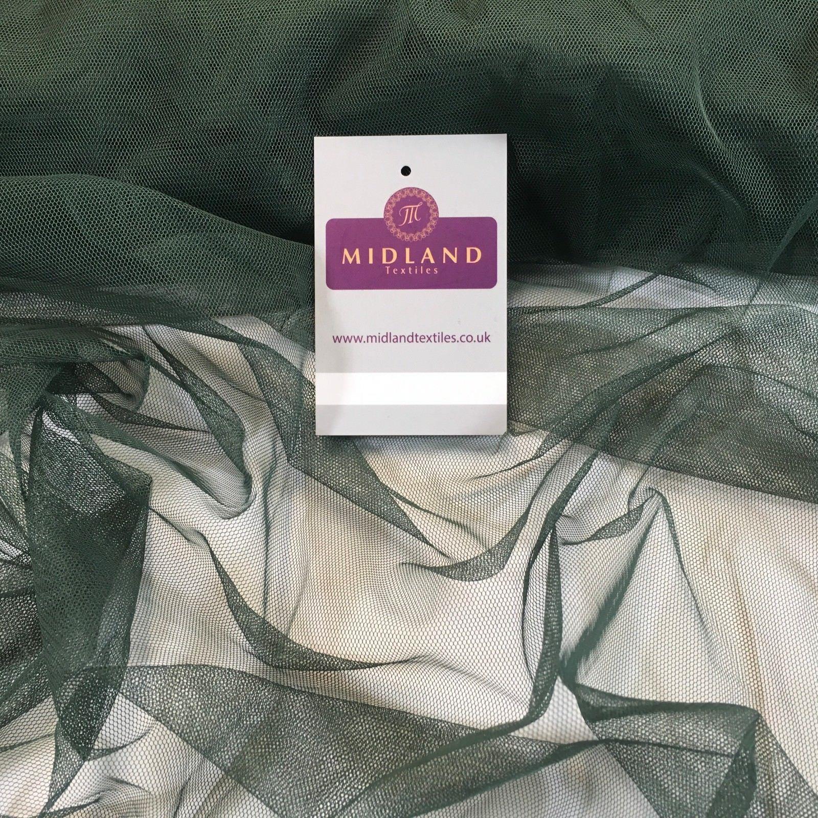 Plain Soft Tulle Dress Net Mesh Bridal Wedding Tutu Fabric 52" wide M506 Mtex - Image 37