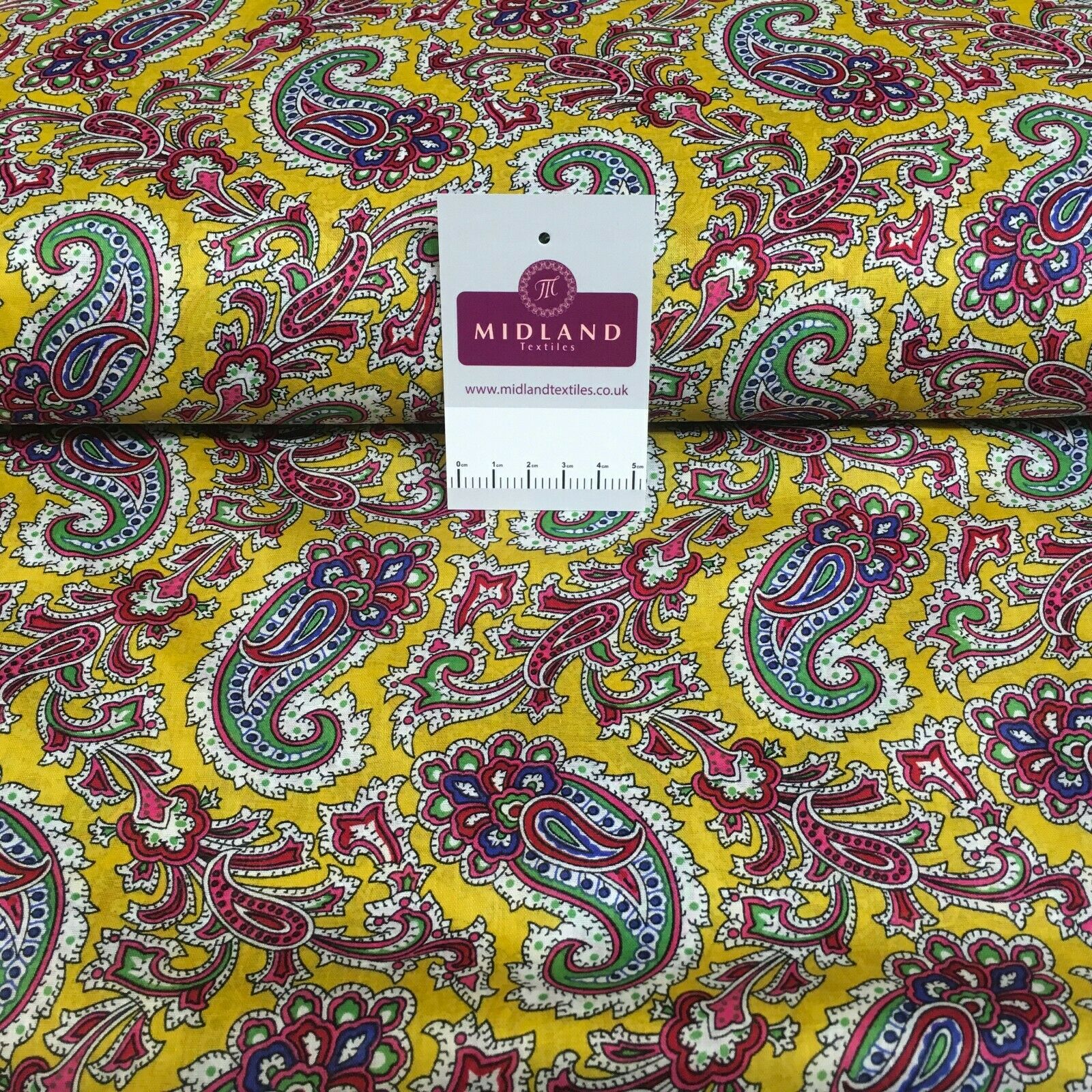 Printed 100% cotton floral lawn Dress Fabric M1406 Mtex - Image 4