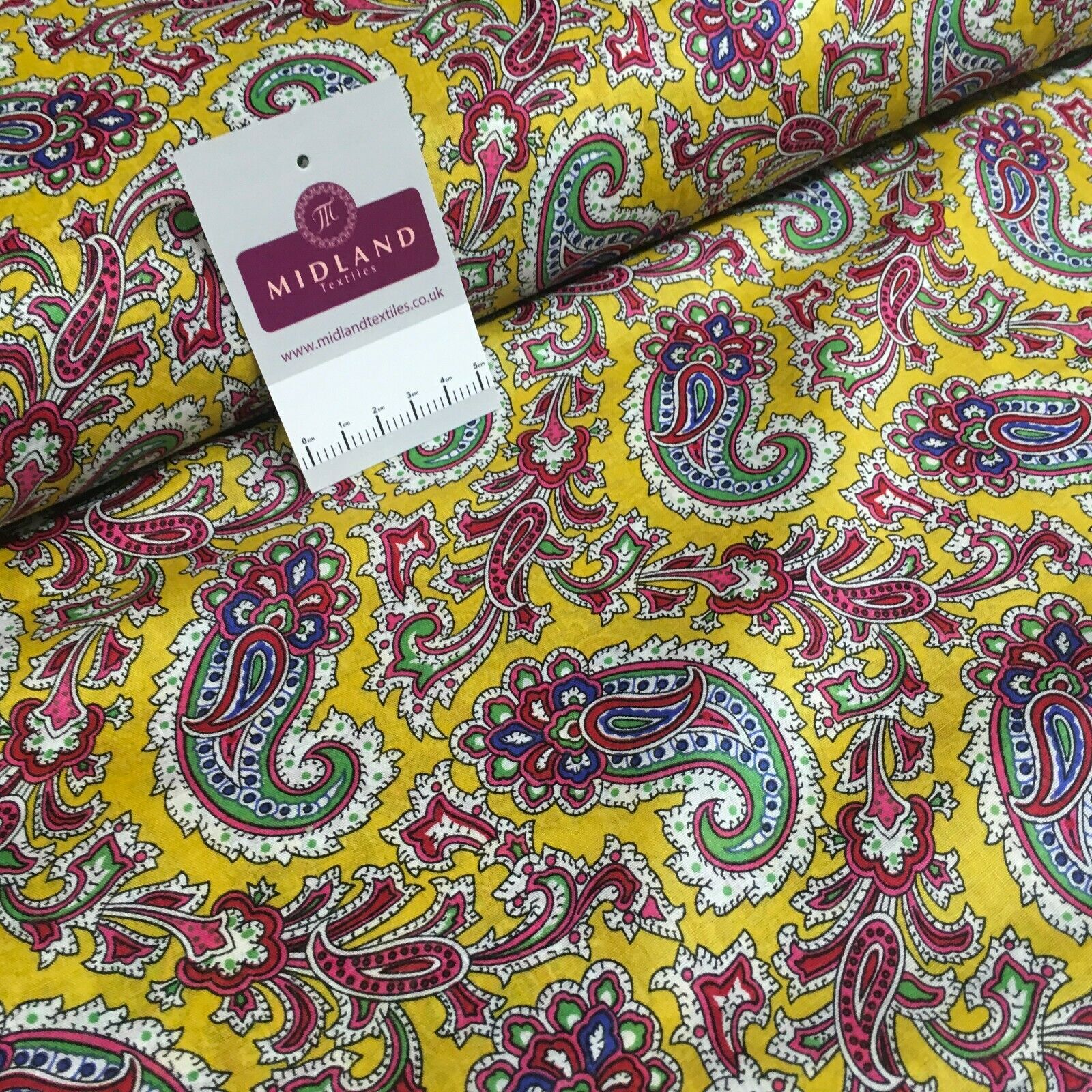Printed 100% cotton floral lawn Dress Fabric M1406 Mtex - Image 6