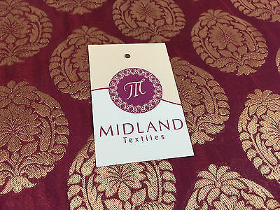 Pure Silk Indian Banarsi Floral Woven Golden Metallic Brocade 45" M260 Mtex - Image 62