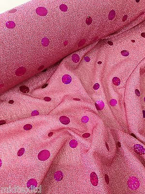 Round Hologram Sequin 58" fancy dress prom knit fabric M154 Midtex - Image 5