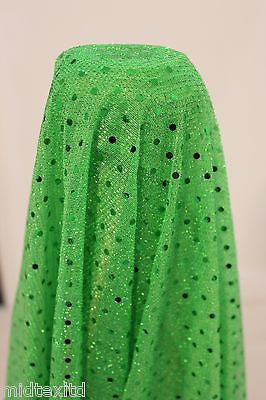 Sequin 3mm fabric sparkly shiny american knit 100cm Clothing M66 Mtex - Image 4