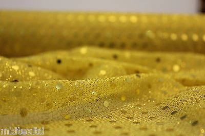 Sequin 3mm fabric sparkly shiny american knit 100cm Clothing M66 Mtex - Image 5