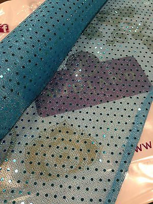 Sequin 3mm fabric sparkly shiny american knit 100cm Clothing M66 Mtex - Image 7