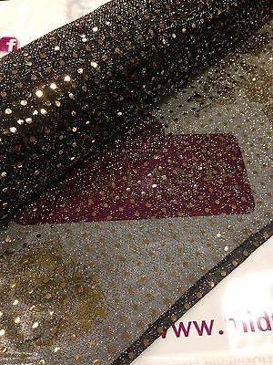 Sequin 3mm fabric sparkly shiny american knit 100cm Clothing M66 Mtex - Image 9