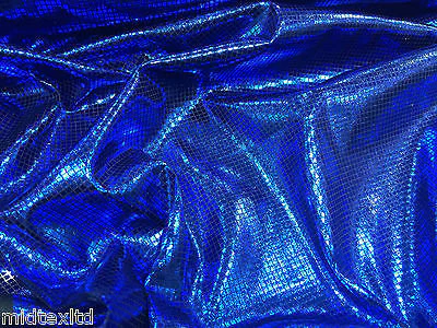 SHIMMER LAME FOIL FABRIC ON BLACK JERSEY STRETCHY WITH CHECK EFFECT 60" M6 - Image 7