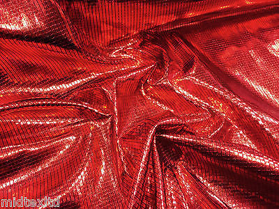 SHIMMER LAME FOIL FABRIC ON BLACK JERSEY STRETCHY WITH CHECK EFFECT 60" M6 - Image 9