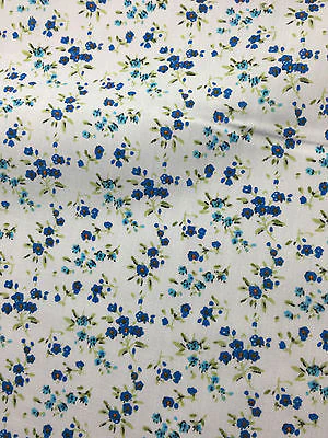 Small Ditsy Floral poly cotton print dress craft fabric 44" Wide M348 Mtex - Image 10