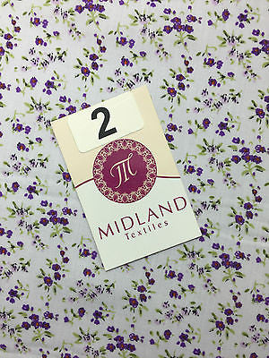 Small Ditsy Floral poly cotton print dress craft fabric 44" Wide M348 Mtex - Image 5
