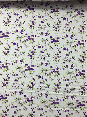 Small Ditsy Floral poly cotton print dress craft fabric 44" Wide M348 Mtex - Image 6