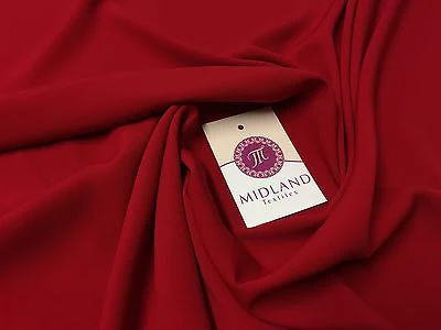 Soft and Lightweight Peach Crepe Dressmaking Fabric ideal for Bridal M510 Mtex - Image 12