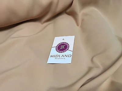 Soft and Lightweight Peach Crepe Dressmaking Fabric ideal for Bridal M510 Mtex - Image 4