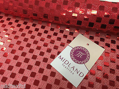 SQUARE SEQUIN LUREX JERSEY DISCO DANCE FANCY DRESS FABRIC MATERIAL 38"  M67 Mtex - Image 12