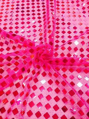 SQUARE SEQUIN LUREX JERSEY DISCO DANCE FANCY DRESS FABRIC MATERIAL 38"  M67 Mtex - Image 4