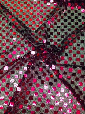 SQUARE SEQUIN LUREX JERSEY DISCO DANCE FANCY DRESS FABRIC MATERIAL 38"  M67 Mtex - Image 5