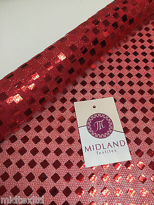 SQUARE SEQUIN LUREX JERSEY DISCO DANCE FANCY DRESS FABRIC MATERIAL 38"  M67 Mtex - Image 8