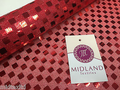 SQUARE SEQUIN LUREX JERSEY DISCO DANCE FANCY DRESS FABRIC MATERIAL 38"  M67 Mtex - Image 9