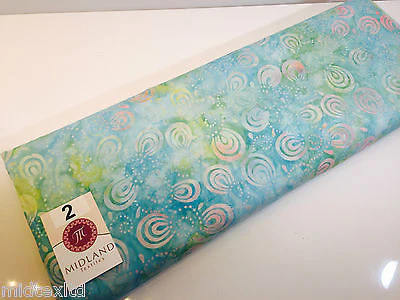 Swirl and dot design contrasting colours Bali batik fabric 100% Cotton M525 Mtex - Image 10