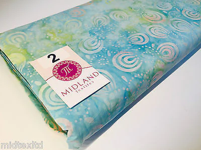 Swirl and dot design contrasting colours Bali batik fabric 100% Cotton M525 Mtex - Image 11