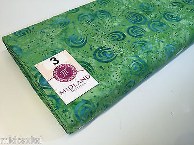 Swirl and dot design contrasting colours Bali batik fabric 100% Cotton M525 Mtex - Image 12