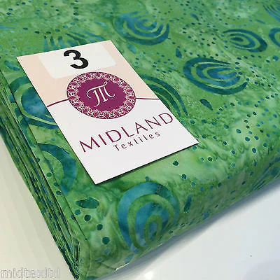 Swirl and dot design contrasting colours Bali batik fabric 100% Cotton M525 Mtex - Image 15