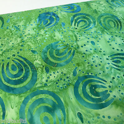 Swirl and dot design contrasting colours Bali batik fabric 100% Cotton M525 Mtex - Image 17