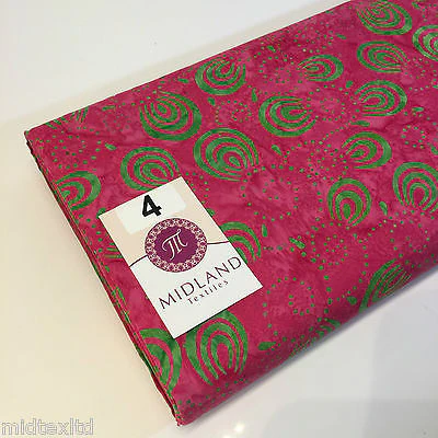 Swirl and dot design contrasting colours Bali batik fabric 100% Cotton M525 Mtex - Image 18